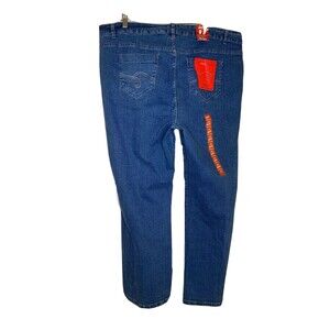 Smiths Jeans Womens 24 Blue Wide Leg Mid Wash Mid Rise Jeans Denim New